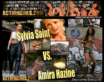 Sylvia Saint in... The Sniper Part 2 - Sylvia Saint vs. Amira Hazine